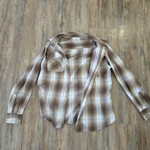 Bronxton Men's Brown Plaid Flannel